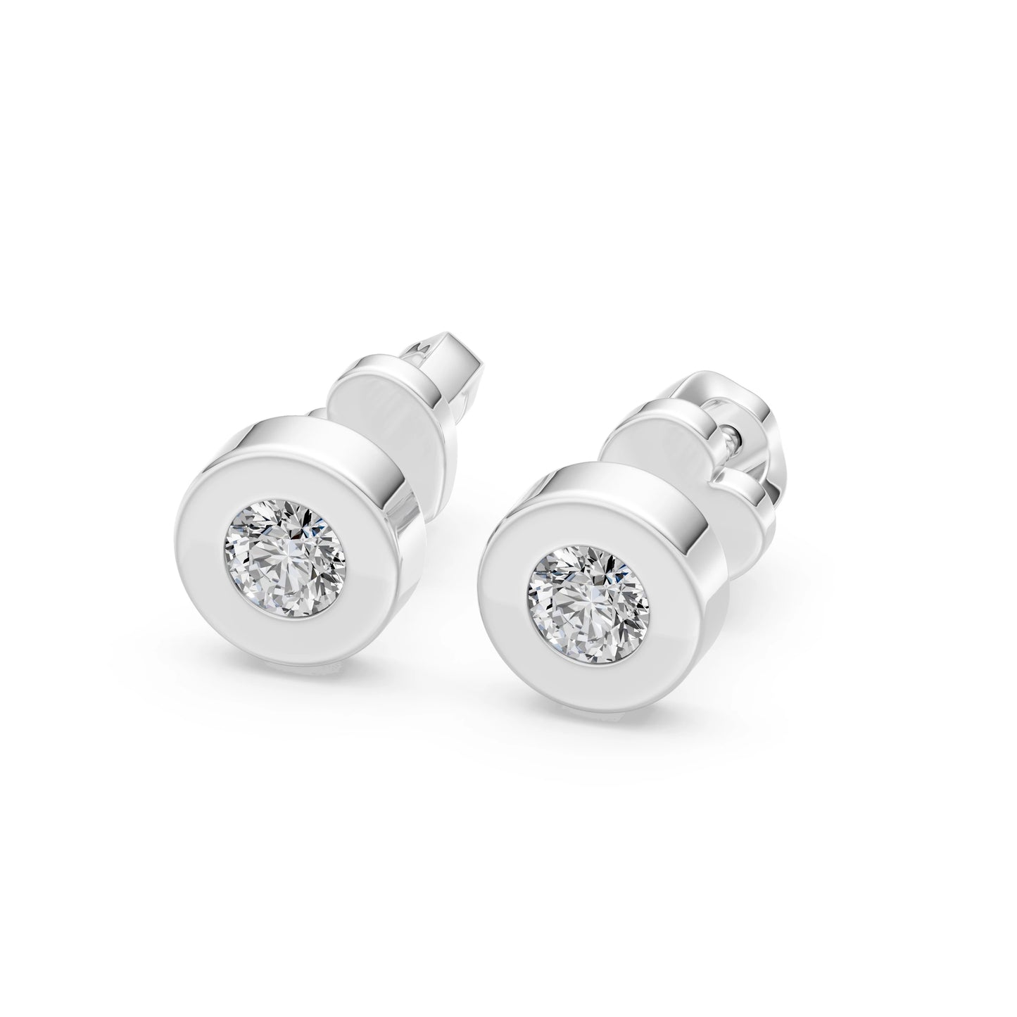 Solitaire Butterfly Earring, 0.4 ct — 102-10050(3.7)