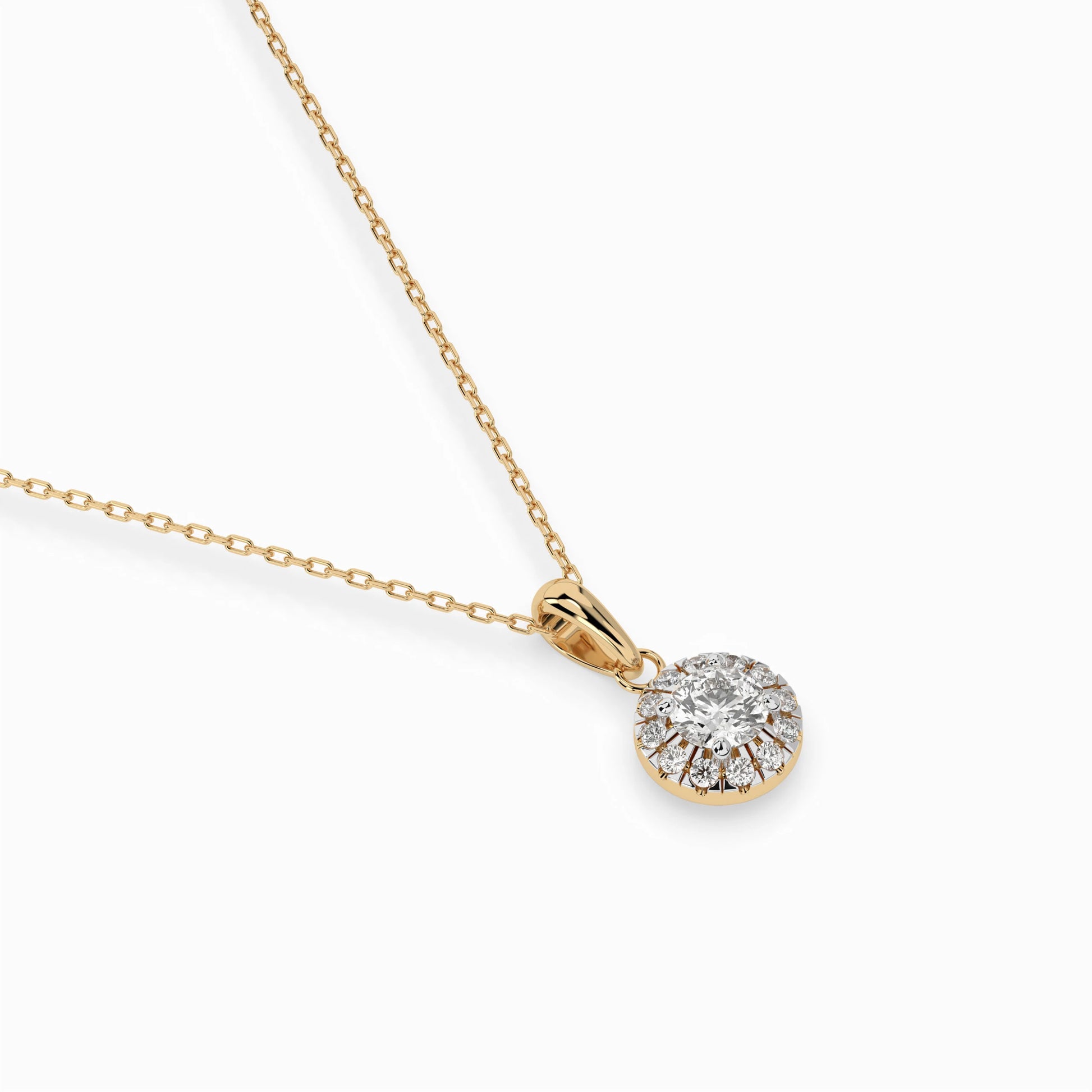 Solitaire Eternity Necklace (Round), 0.2 ct — 104-10053(3.7)