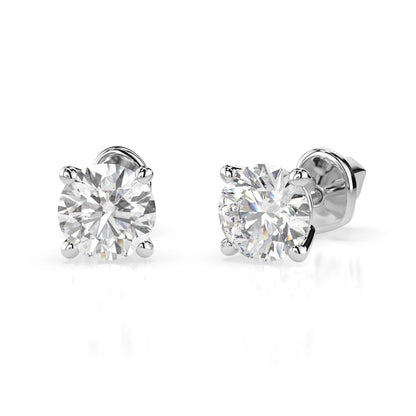 Solitaire Butterfly Earring (Round), 0.8 ct — 102-10012/1(4.7)