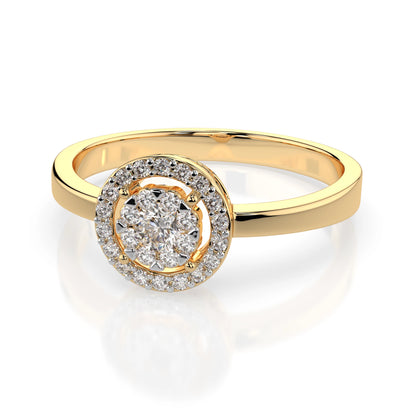 Illusion Ring (Round), 0.03 ct — 101-10018/1(2.0)