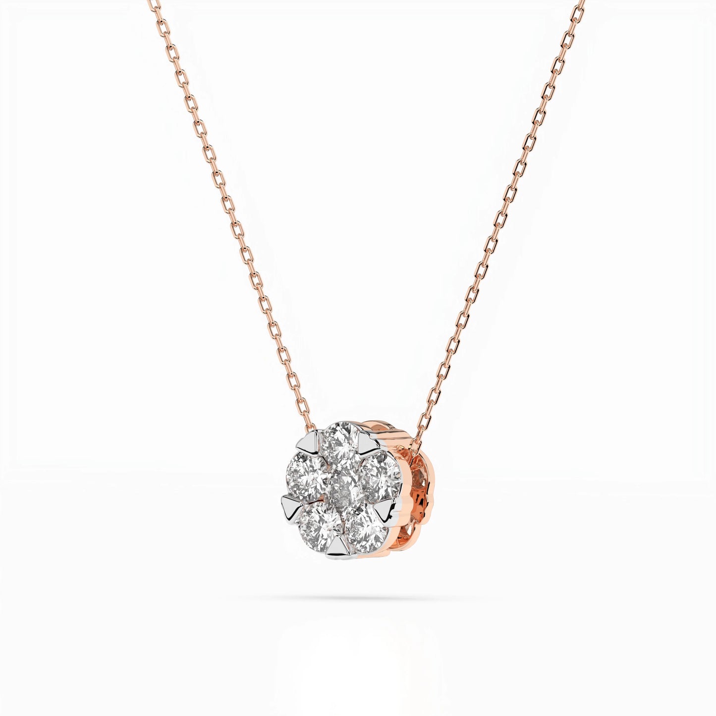 Illusion Necklace (Round), 0.15 ct — 104-10033(3.4)