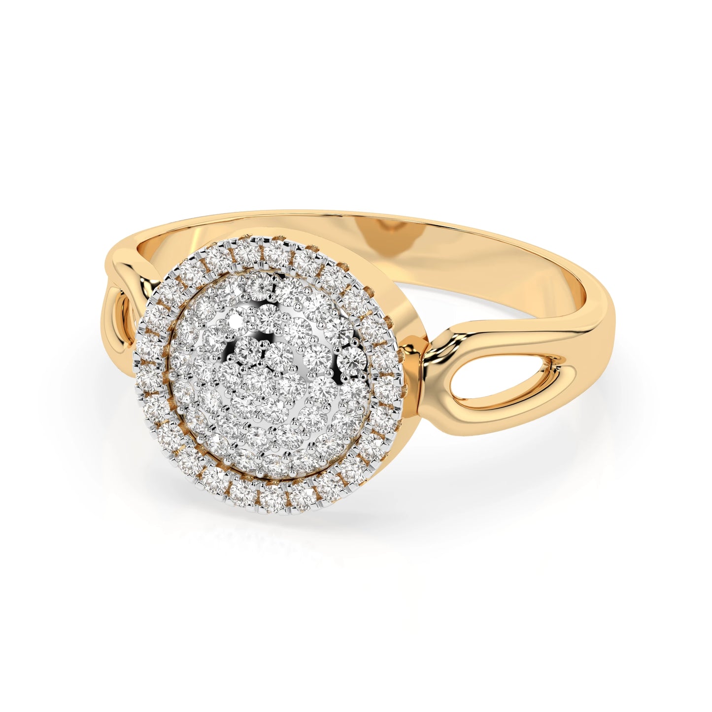 Illusion Ring (Round), 0.15 ct — 101-10073