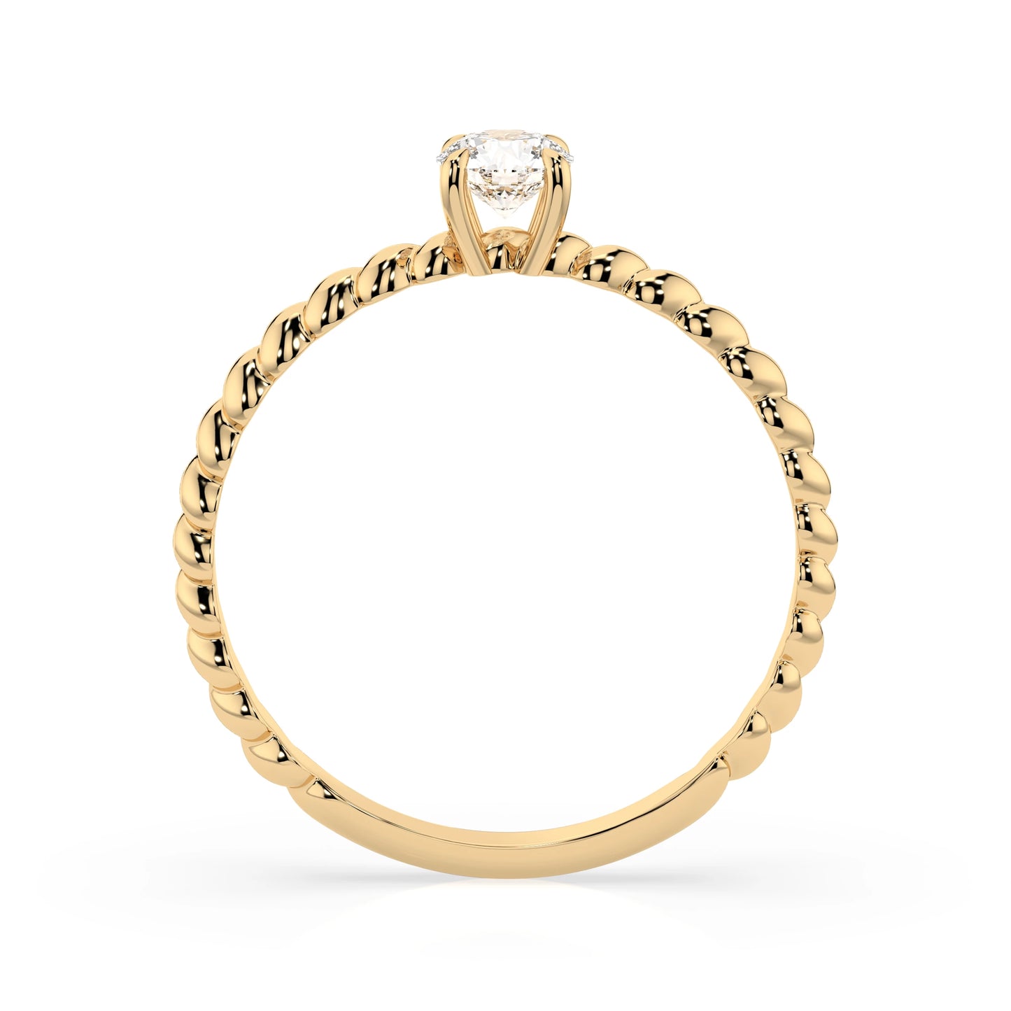 Solitaire Ring (Round), 0.3 ct — 101-10038(4.2)