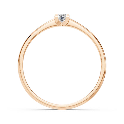 Solitaire Ring (Round), 0.1 ct — 101-10117(3.0)