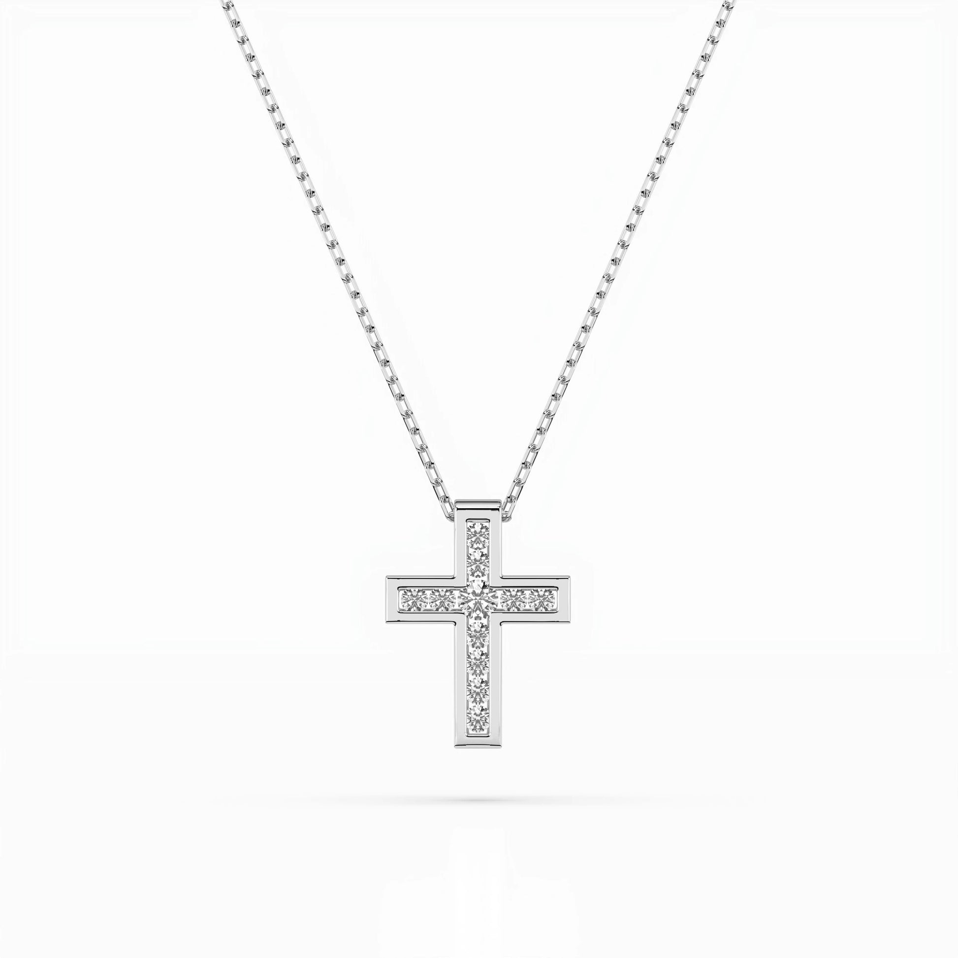 Minimalism Necklace (Round), 0.03 ct — 104-10008