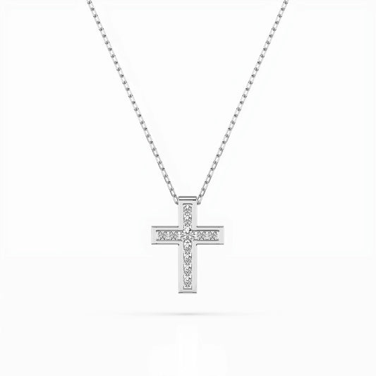 Minimalism Necklace (Round), 0.03 ct — 104-10008