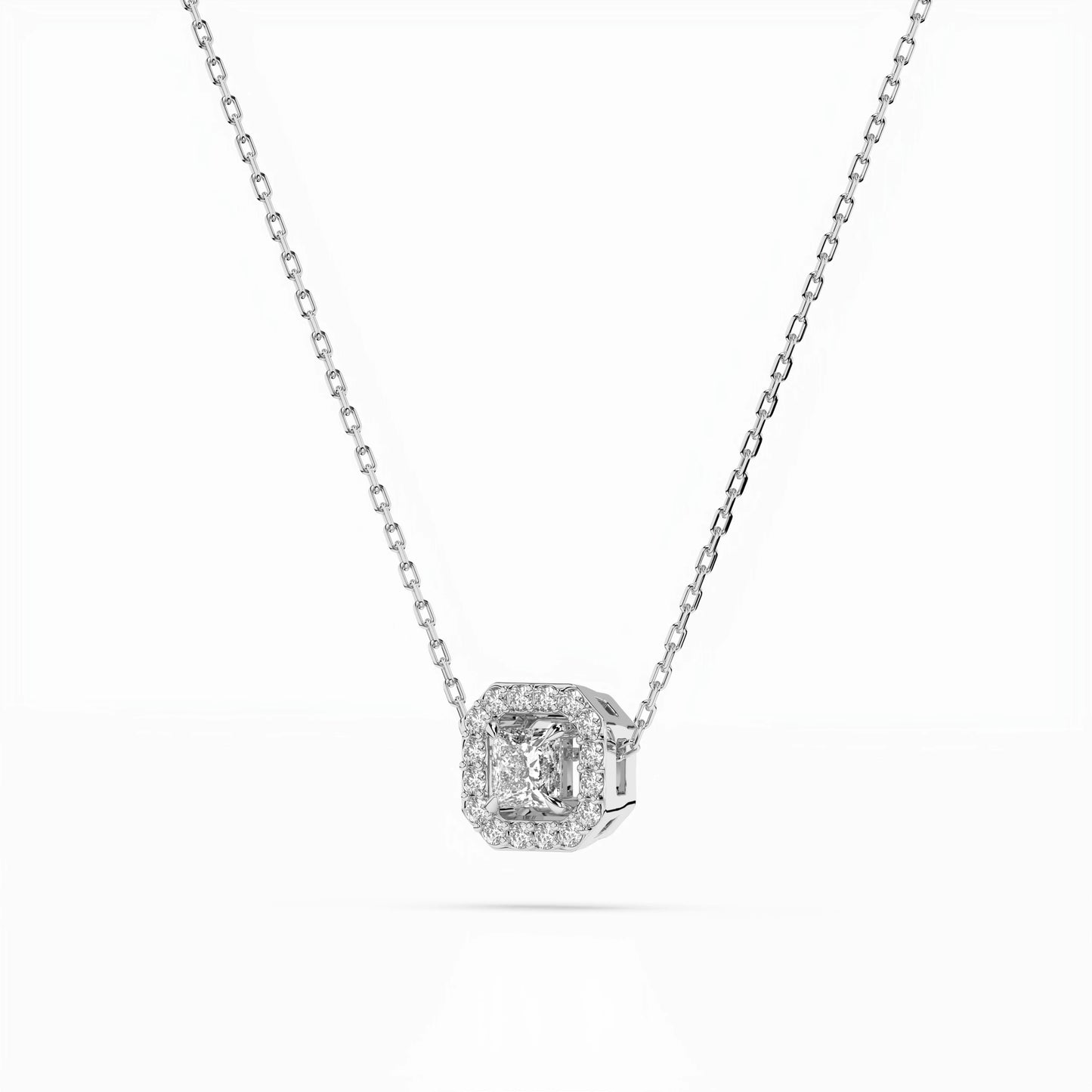 Solitaire Eternity Necklace (Princess), 0.17 ct — 104-10045(3.0)PR