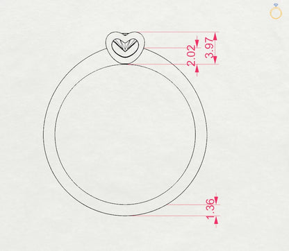 Solitaire Ring (Round), 0.15 ct — 101-10013(3.4)