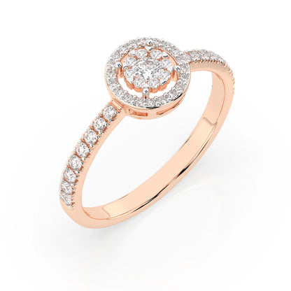 Illusion Ring (Round), 0.06 ct — 101-10018(2.5)