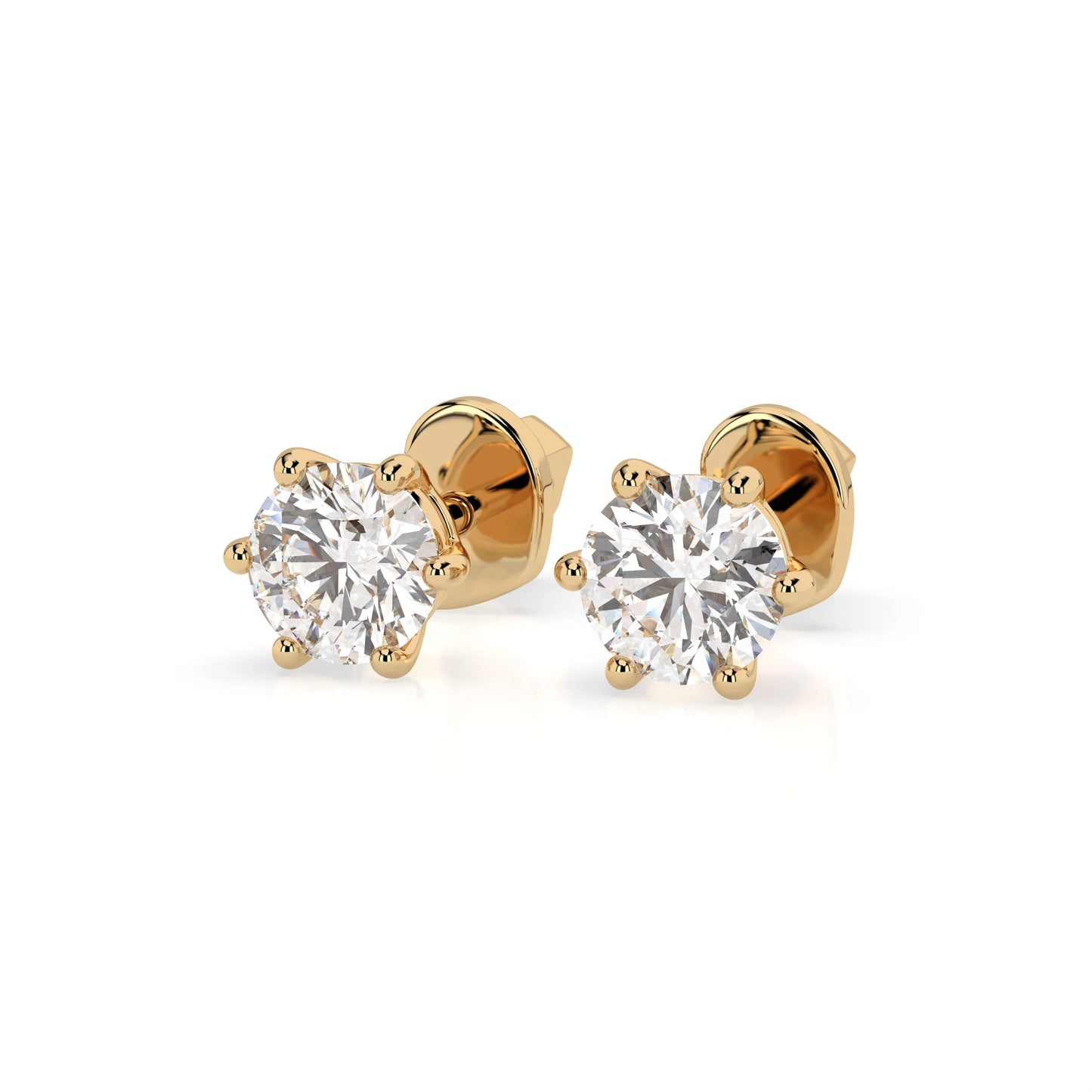 Solitaire Butterfly Earring (Round), 0.6 ct — 102-10027(4.2)