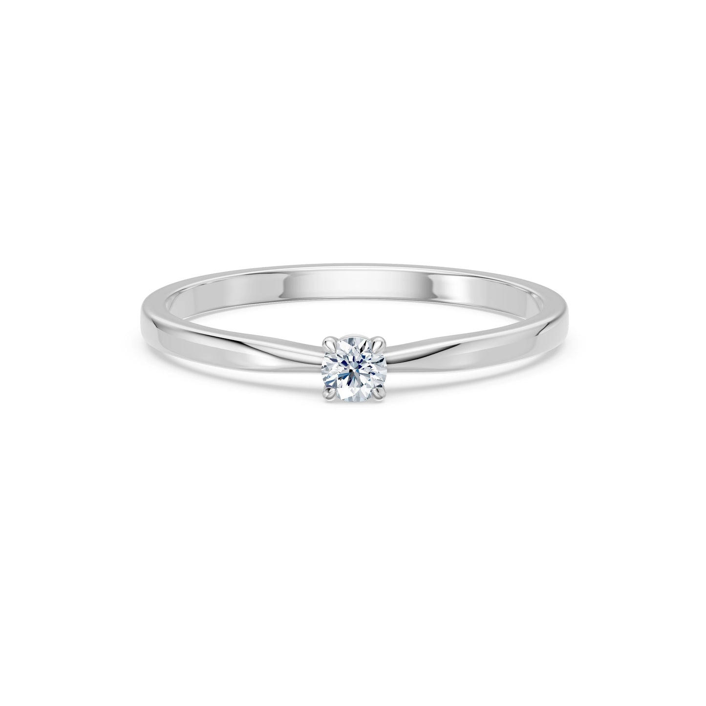 Solitaire Ring, 0.1 ct — 101-10116(3.0)