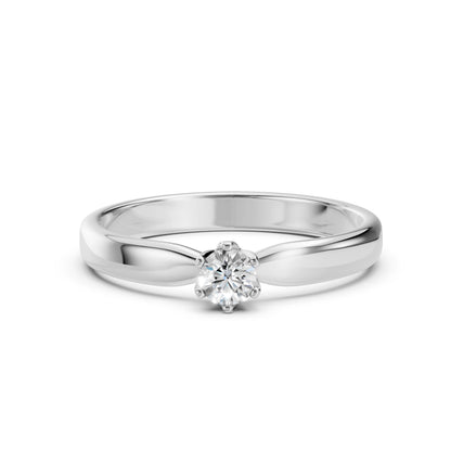 Solitaire Ring (Round), 0.15 ct — 101-10040(3.4)