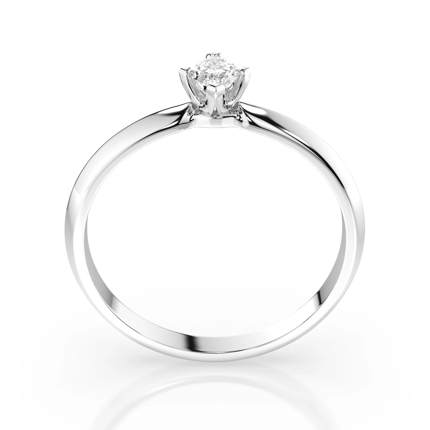 Solitaire Ring (Marquise), 0.15 ct — 101-10181/1(0.15)MARQUISE