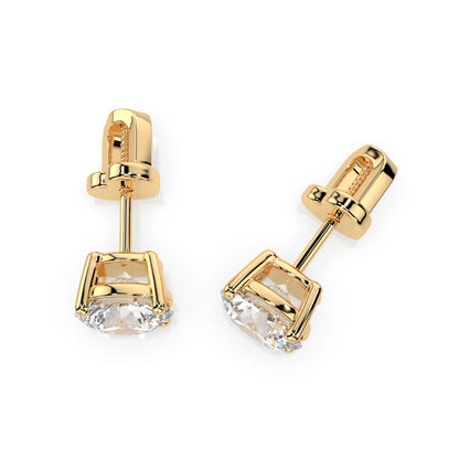 Solitaire Butterfly Earring (Round), 1.4 ct — 102-10012/1(5.7)