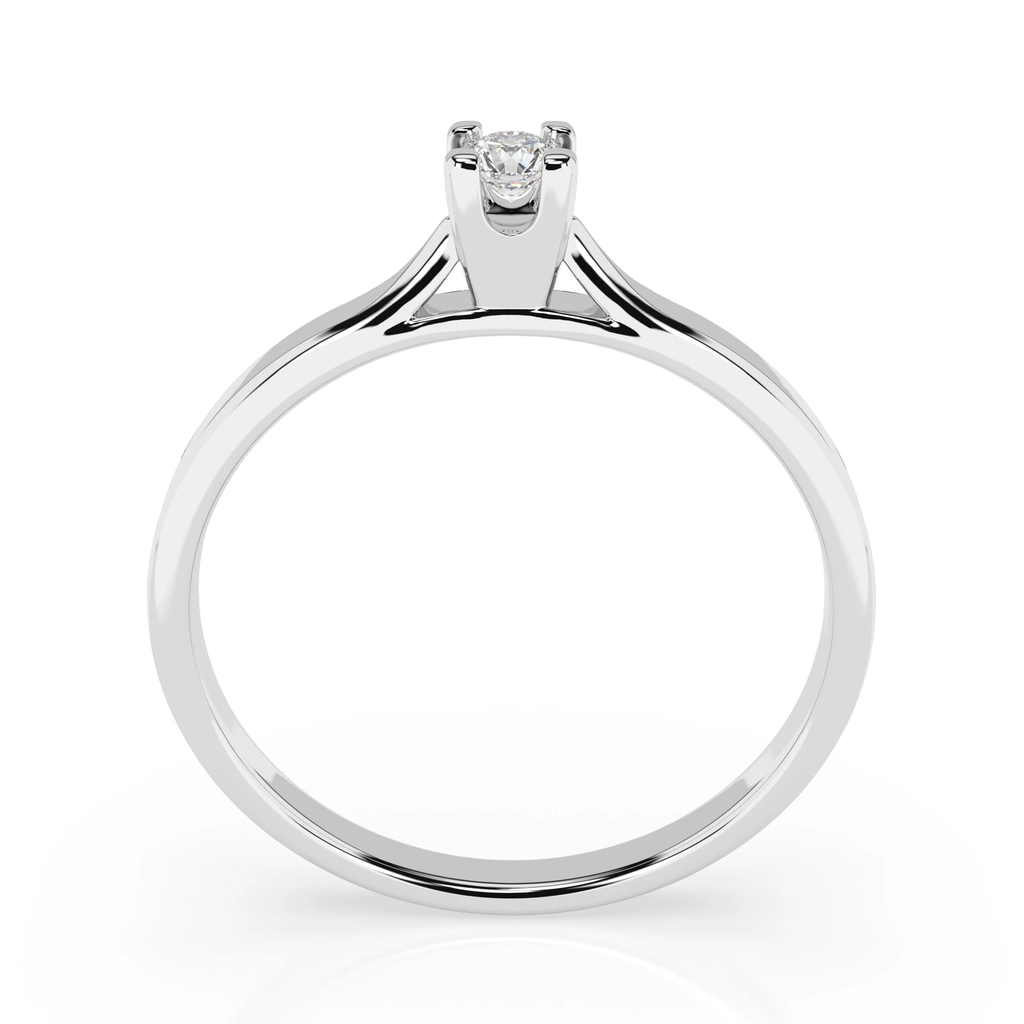 Solitaire Ring (Round), 0.06 ct — 101-10034(2.5)