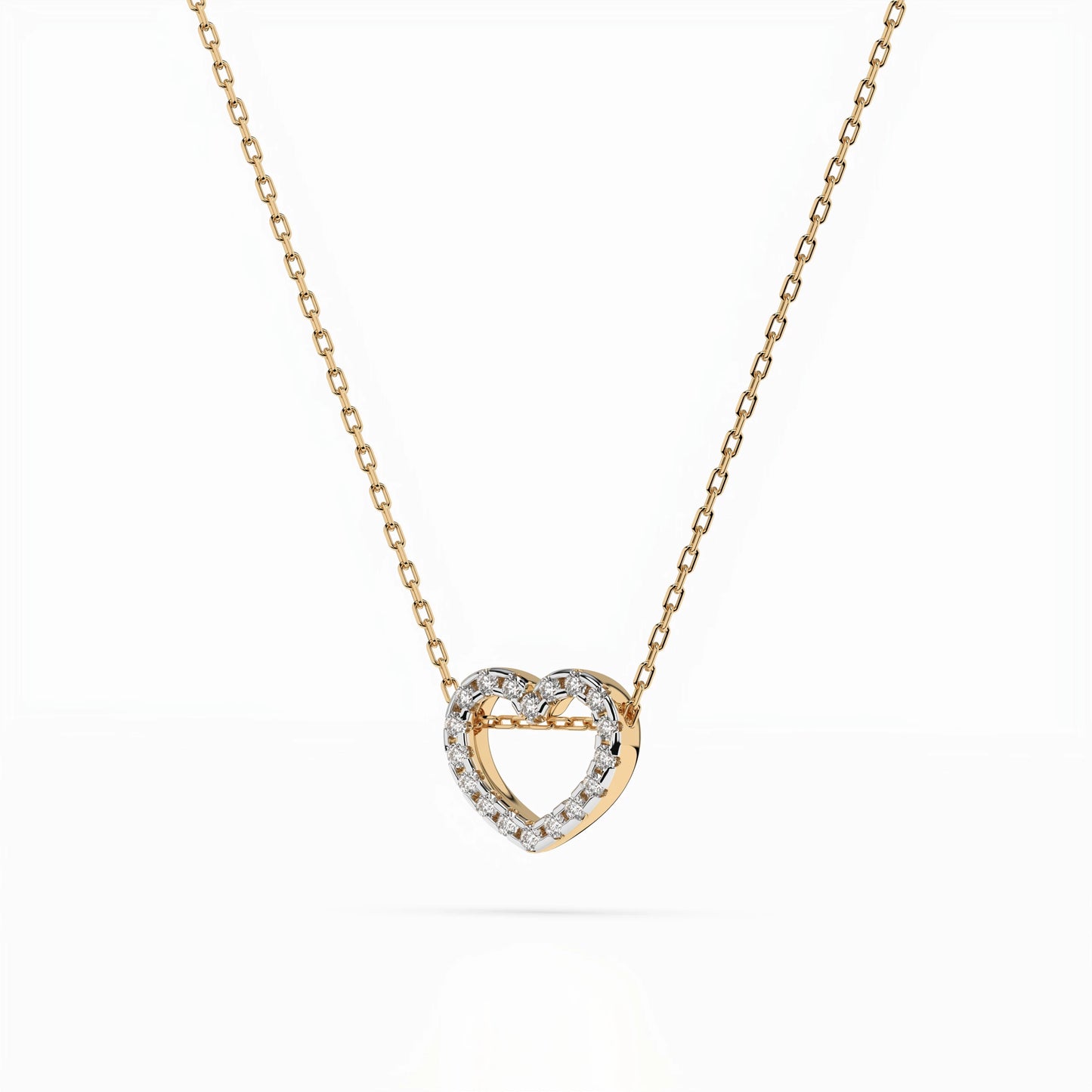 Minimalism Necklace (Round), 0.09 ct — 104-10051