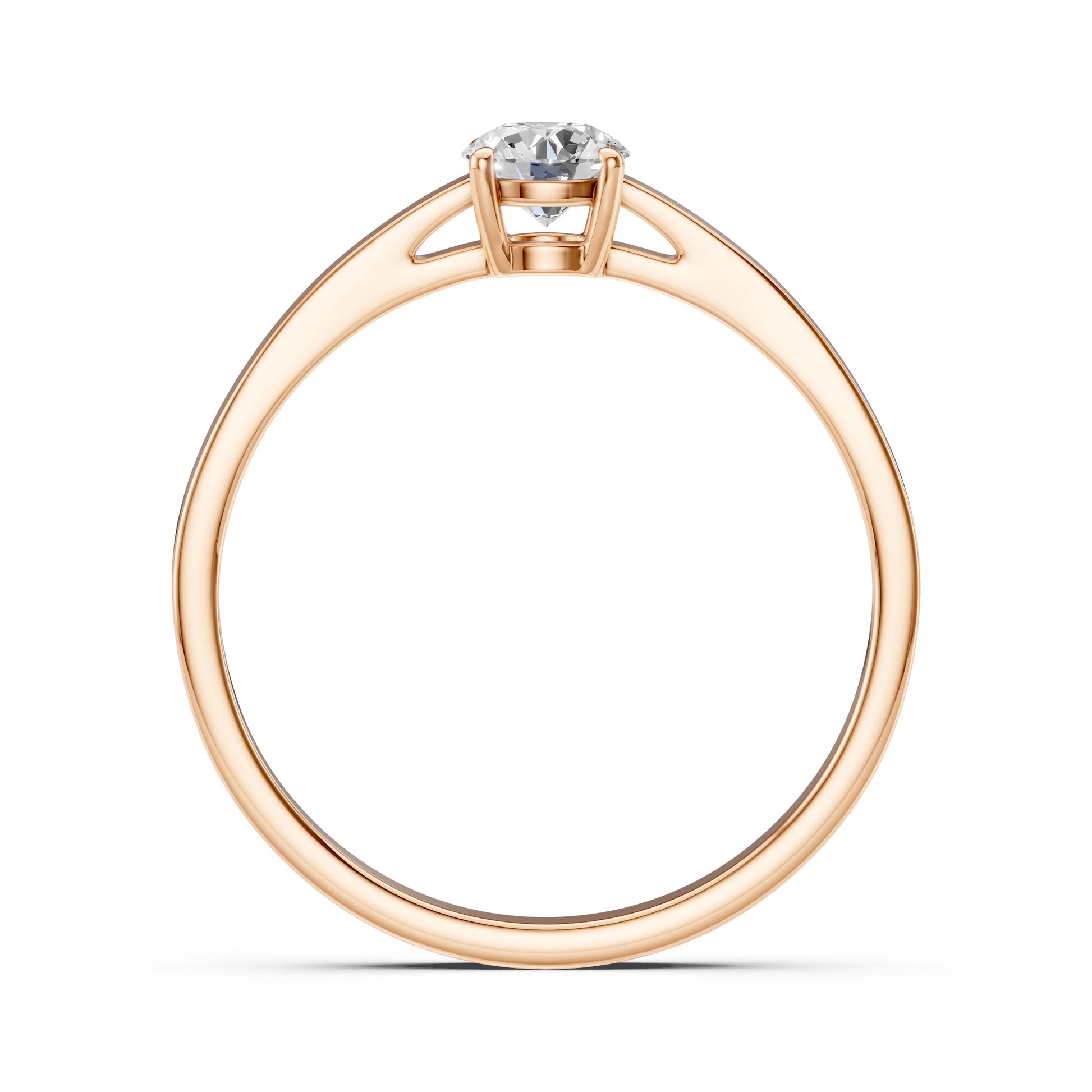 Solitaire Ring (Round), 0.35 ct — 101-10012/1(4.5)