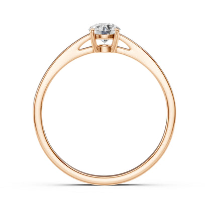 Solitaire Ring (Round), 0.35 ct — 101-10012/1(4.5)