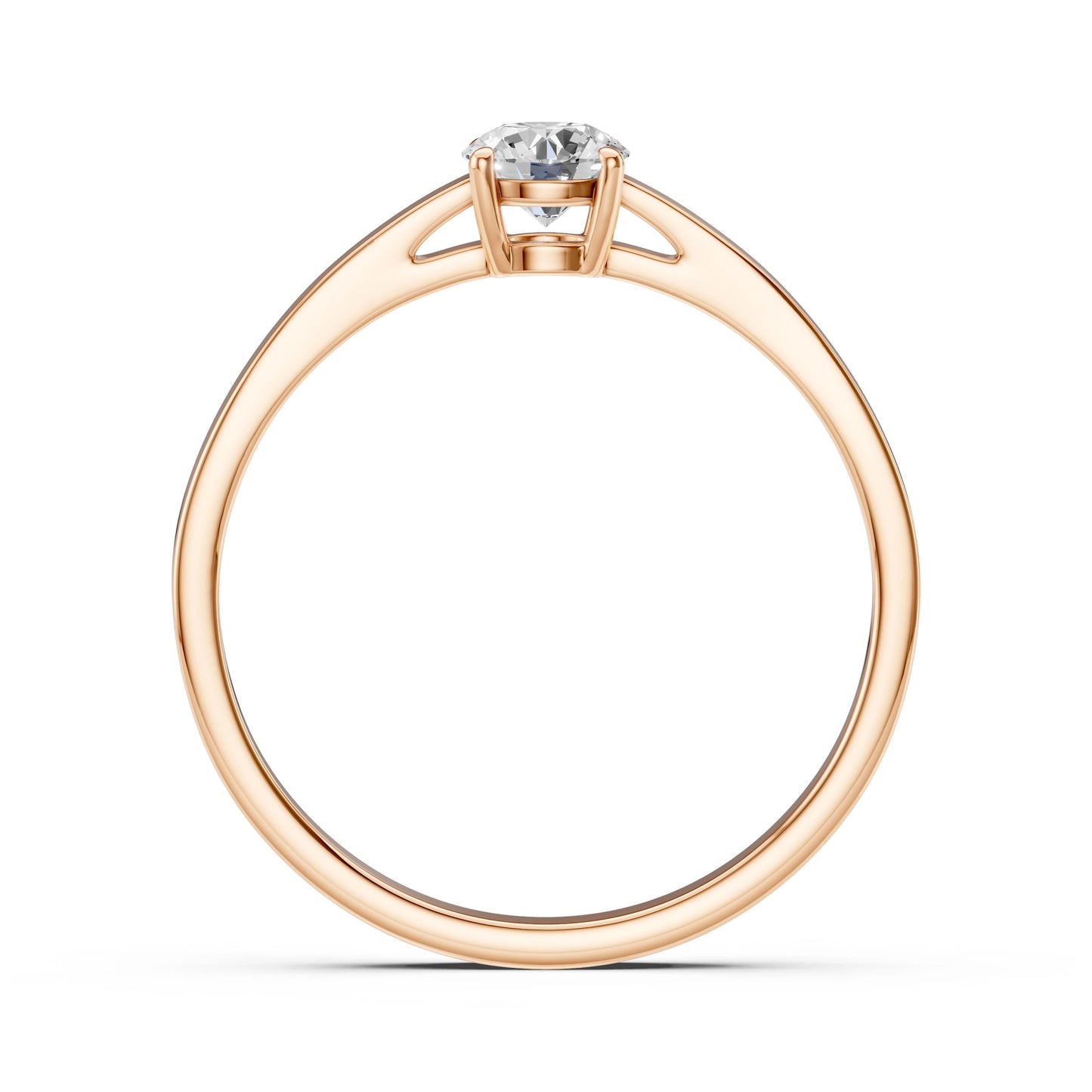 Solitaire Ring (Round), 0.4 ct — 101-10012/1(4.7)