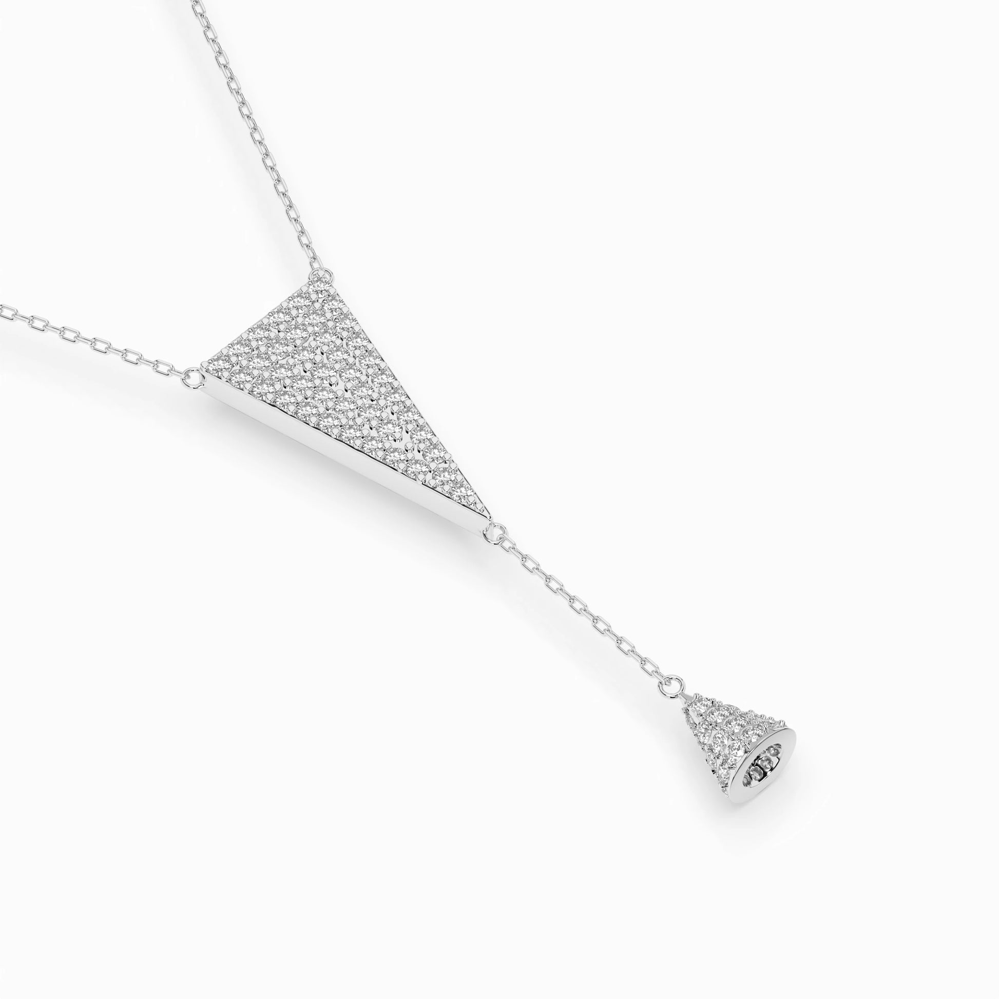 Minimalism Necklace (Round), 0.41 ct — 104-10018/2