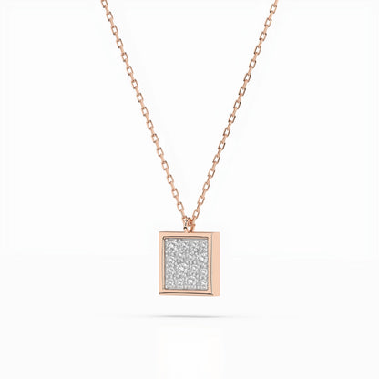 Illusion Necklace (Round), 0.07 ct — 104-10036