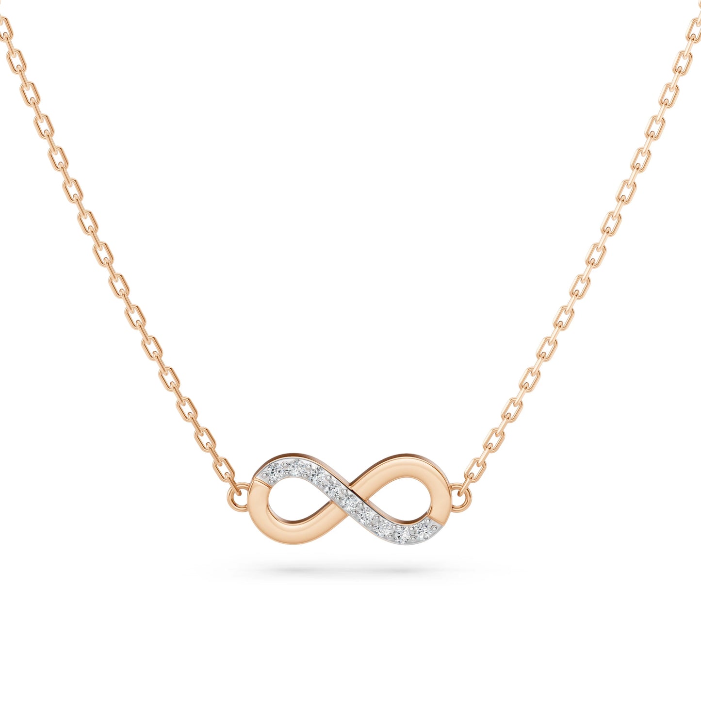 Minimalism Necklace (Round), 0.05 ct — 104-10072