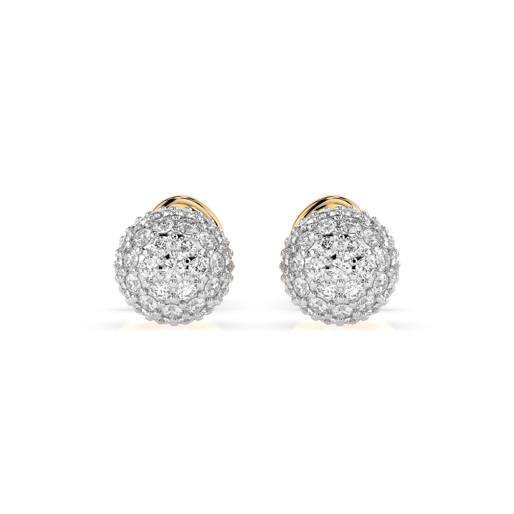 Illusion Earring (Round), 0.46 ct — 102-10090