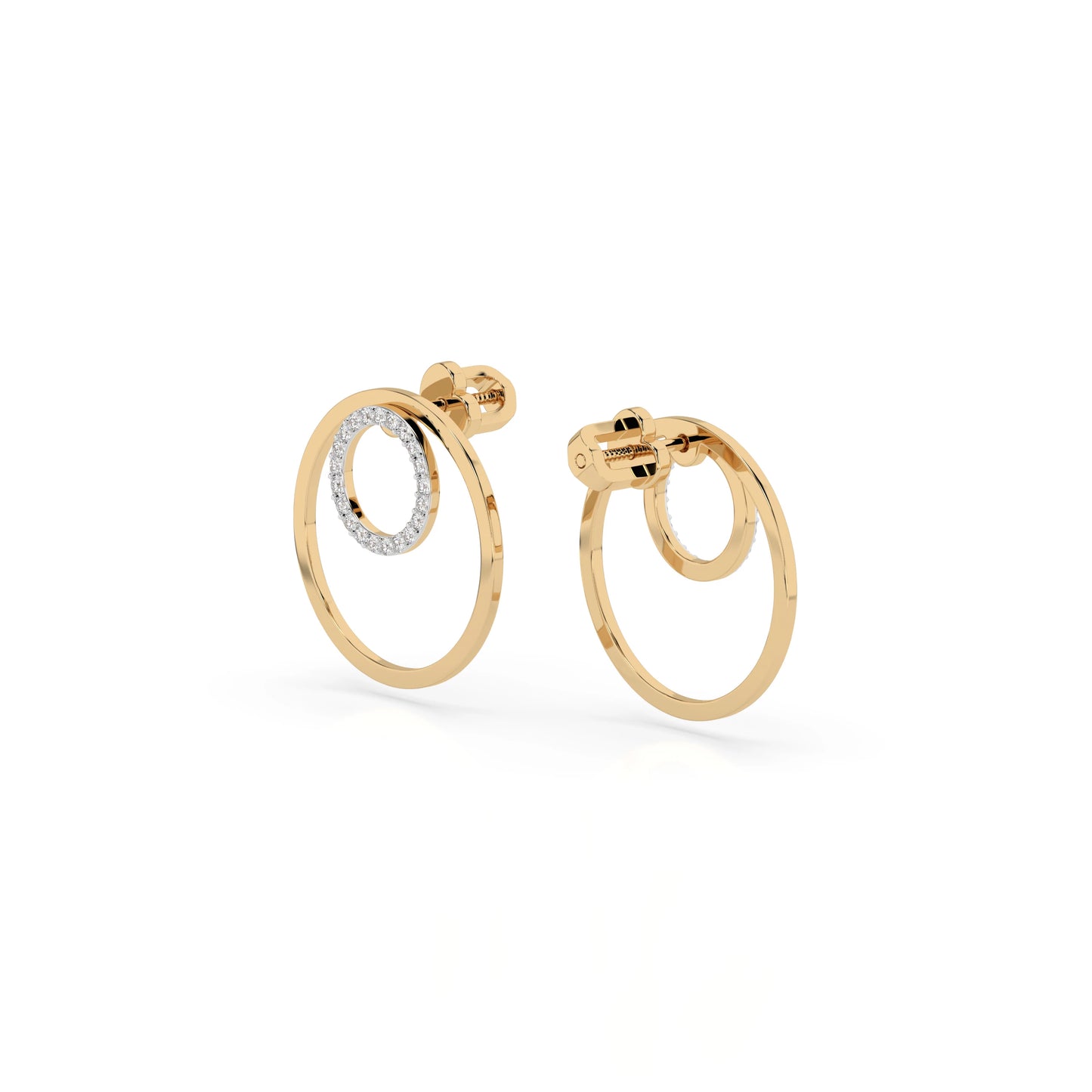 Minimalism Earring (Round), 0.25 ct — 102-10165