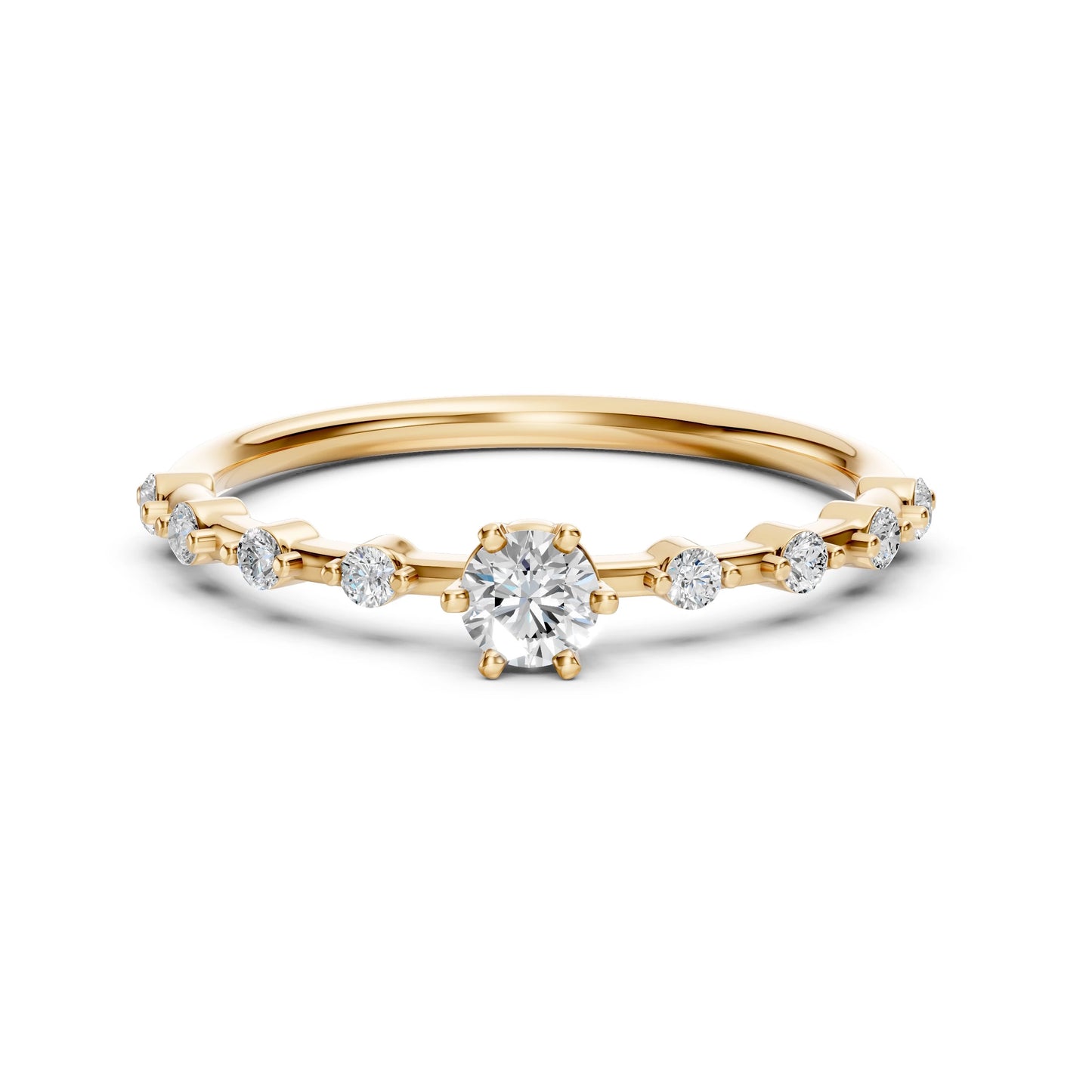 Solitaire Eternity Ring (Round), 0.2 ct — 101-10144(3.7)