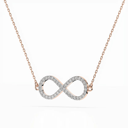 Minimalism Necklace (Round), 0.19 ct — 104-10068