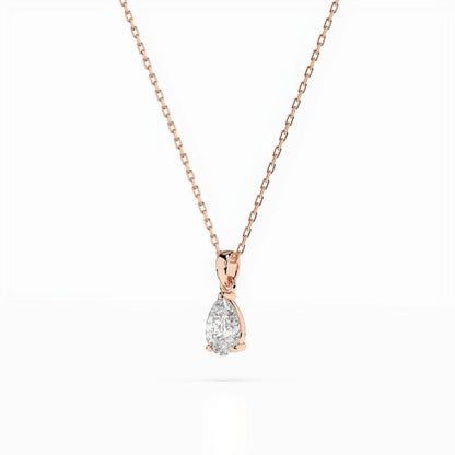 Solitaire Necklace (Pear), 0.3 ct — 104-10067(0.30)PAR