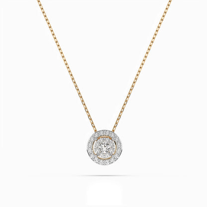 Illusion Necklace (Round), 0.1 ct — 104-10002(3.0)