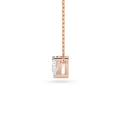 Solitaire Necklace (Heart), 0.3 ct — 104-10066(0.30)HRT