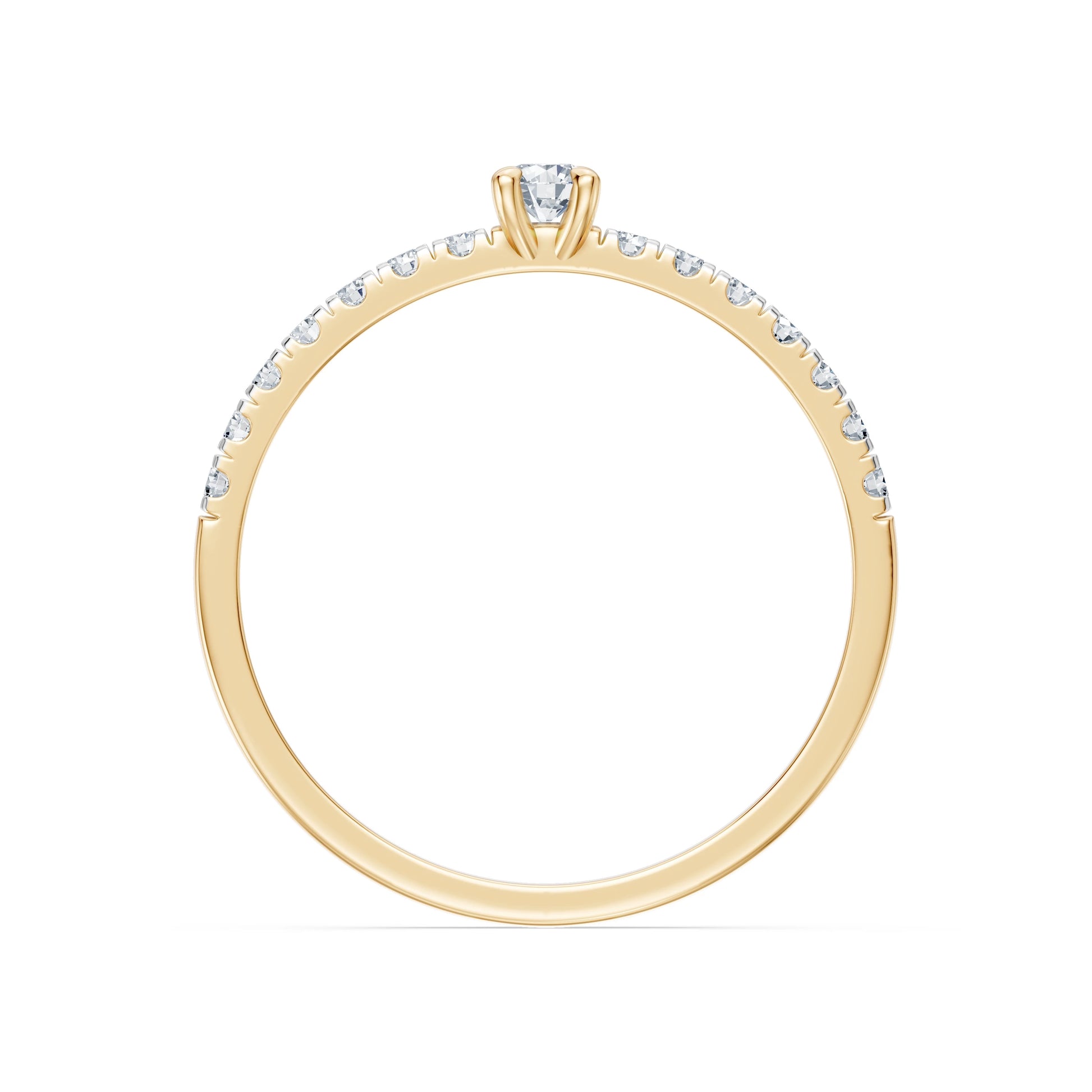 Solitaire Eternity Ring, 0.09 ct — 101-10126/1(2.8)