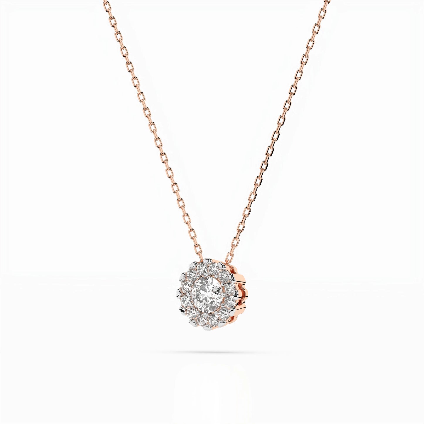 Solitaire Eternity Necklace (Round), 0.1 ct — 104-10044(3.0)
