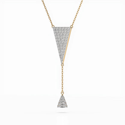 Minimalism Necklace (Round), 0.41 ct — 104-10018/2