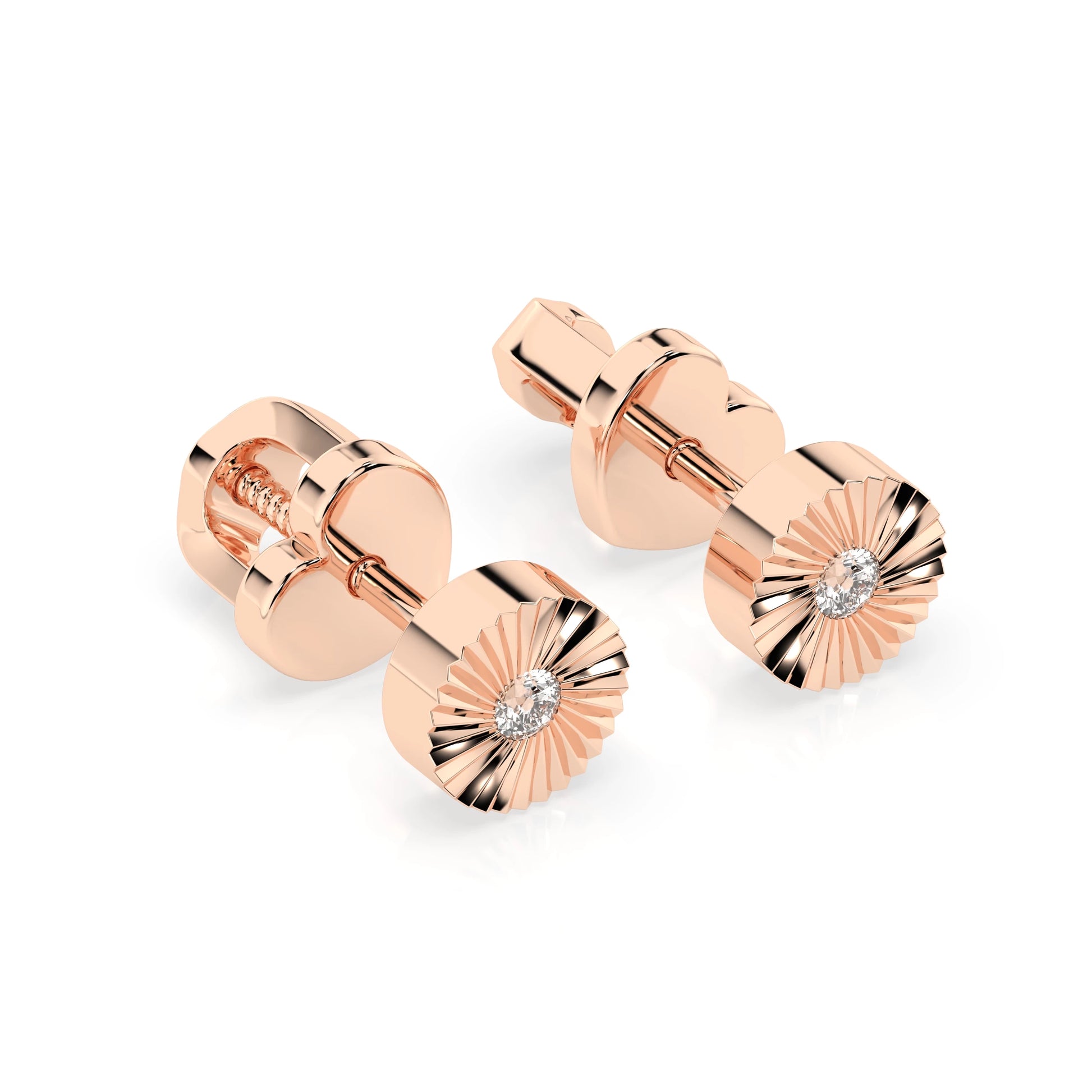 Minimalism Earring (Round), 0.04 ct — 102-10049