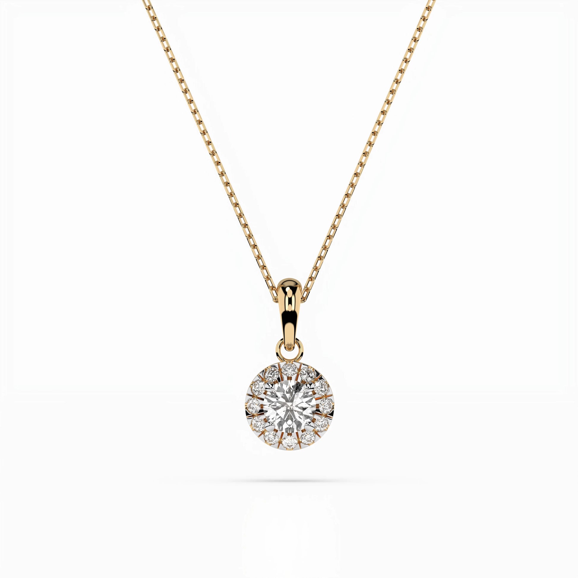 Solitaire Eternity Necklace (Round), 0.2 ct — 104-10053(3.7)