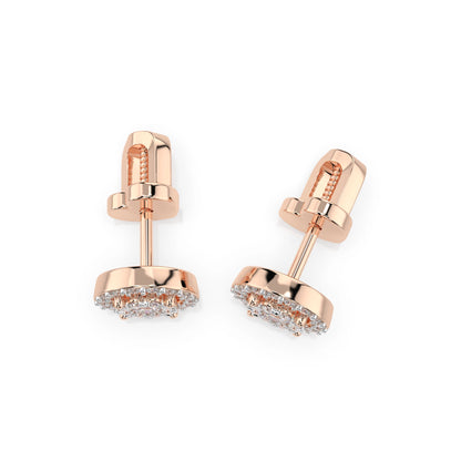Illusion Earring (Round), 0.12 ct — 102-10018(2.5)