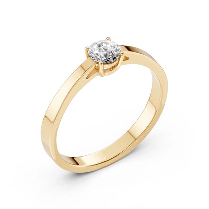 Solitaire Ring (Round), 0.35 ct — 101-10012/1(4.5)