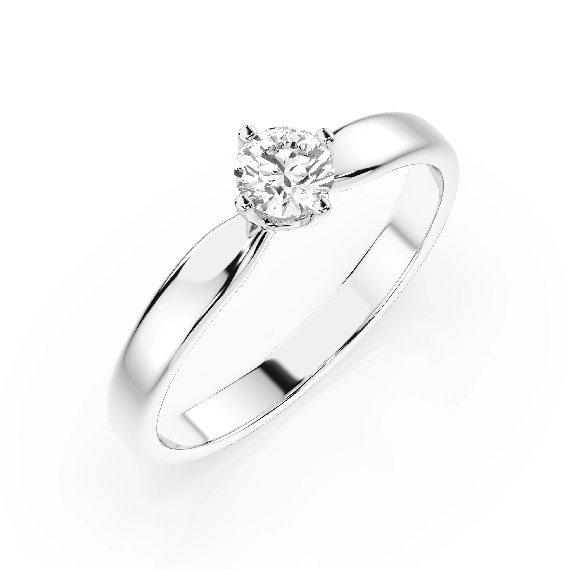 Solitaire Ring (Round), 0.25 ct — 101-10041(4.0)
