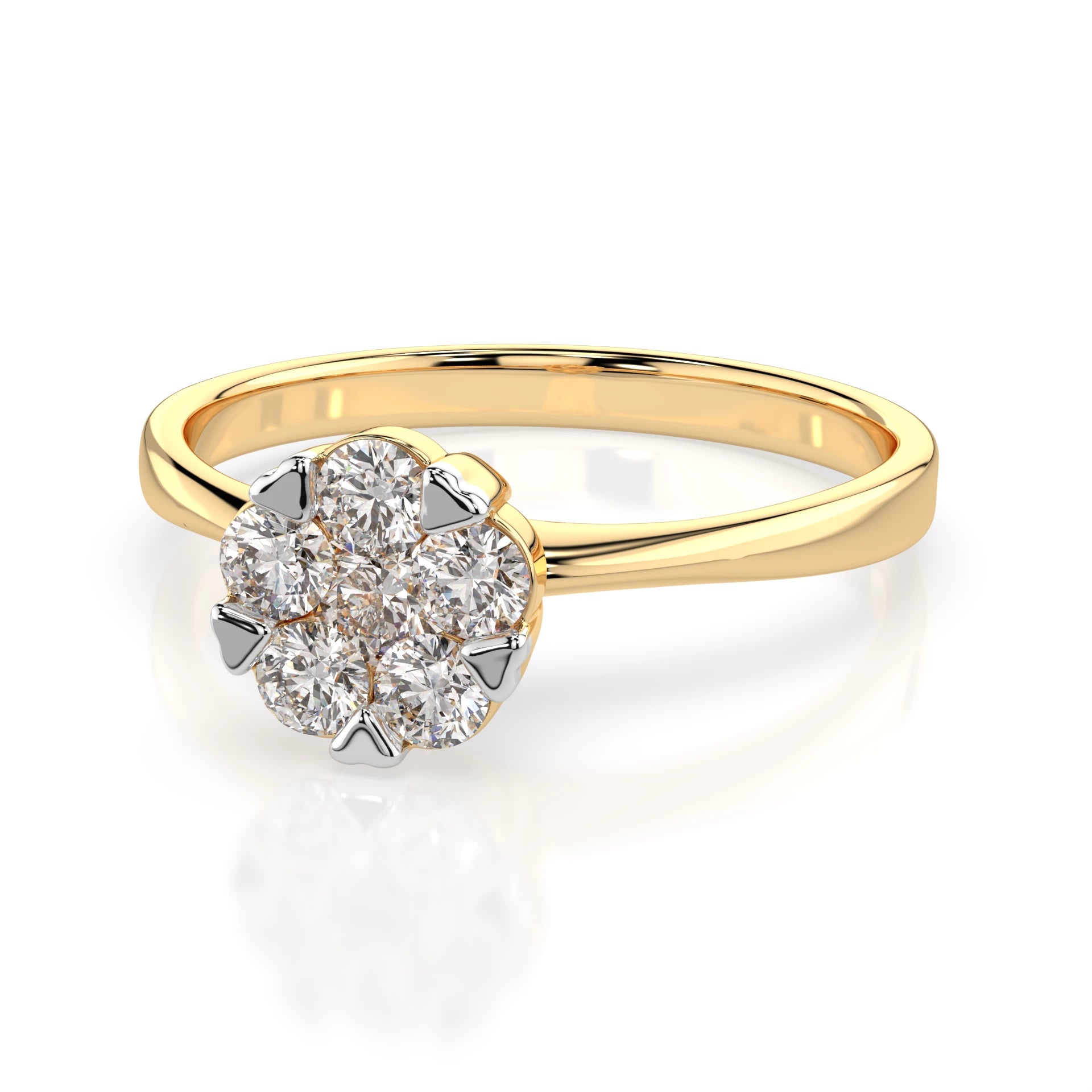 Illusion Ring (Round), 0.1 ct — 101-10015/1(3.0)