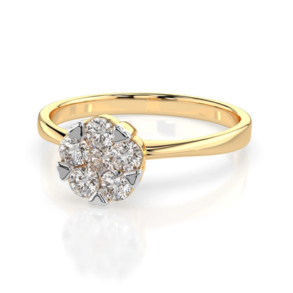 Illusion Ring (Round), 0.1 ct — 101-10015/1(3.0)