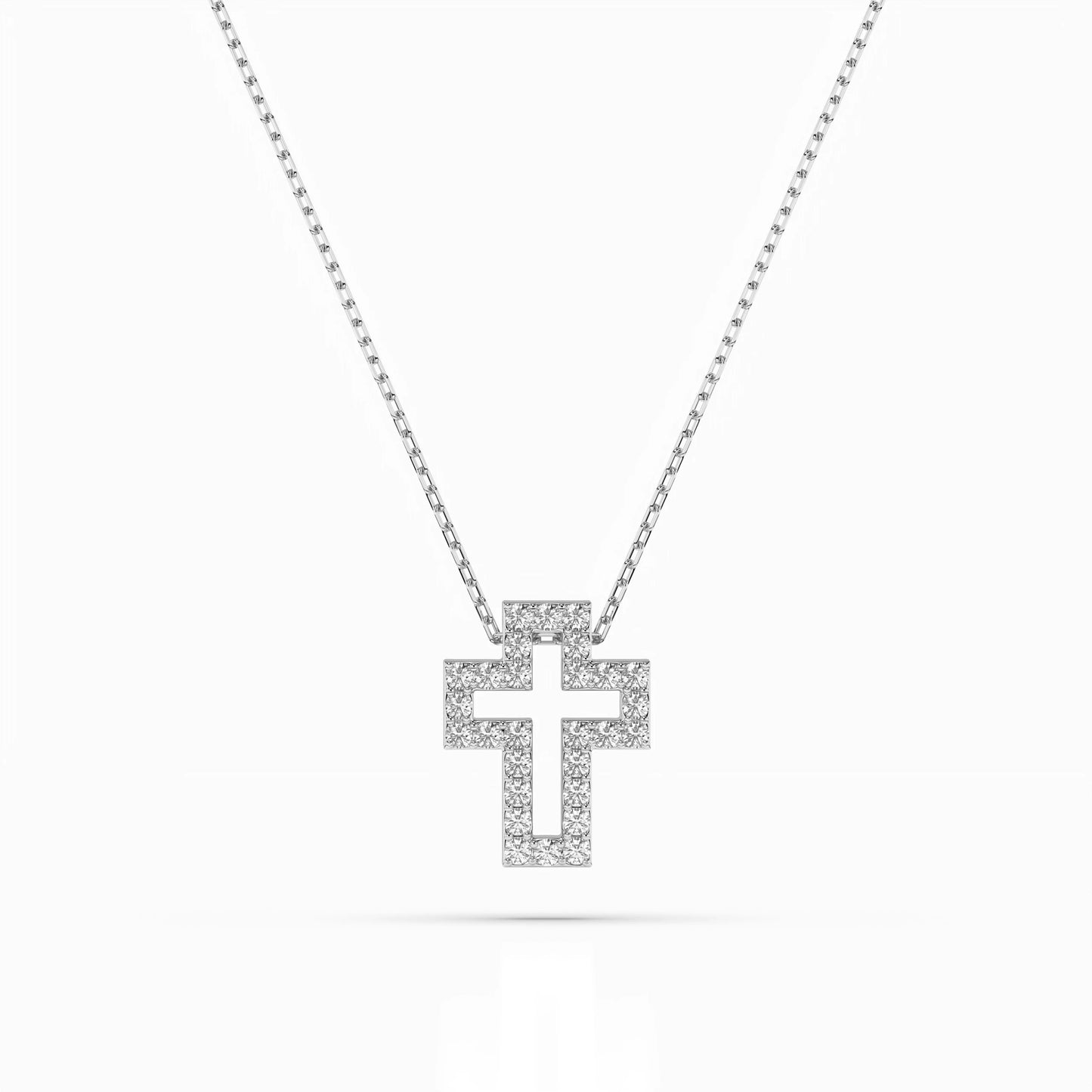Minimalism Necklace (Round), 0.17 ct — 104-10030