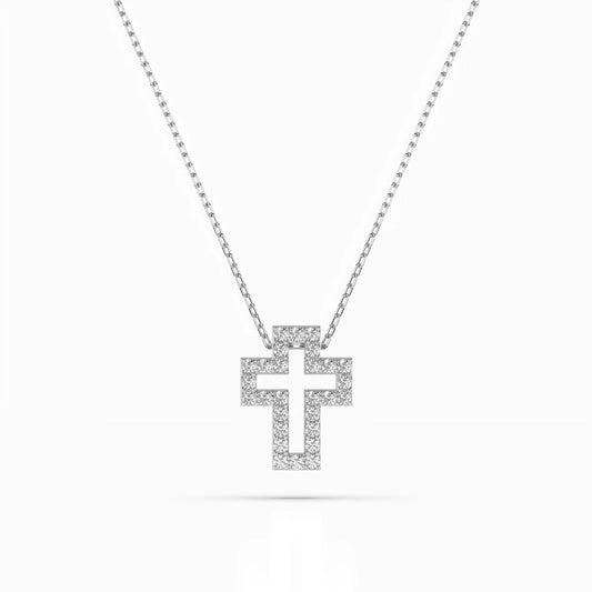 Minimalism Necklace (Round), 0.17 ct — 104-10030