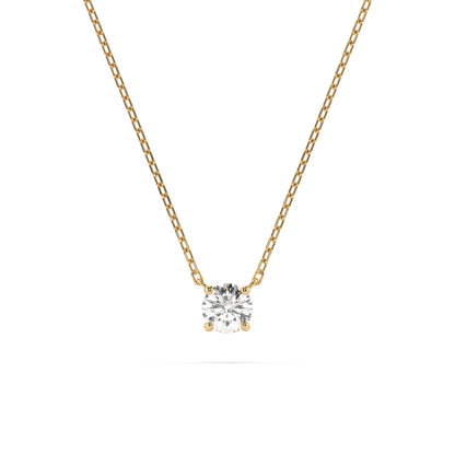 Solitaire Necklace (Round), 0.2 ct — 104-10040(3.7)