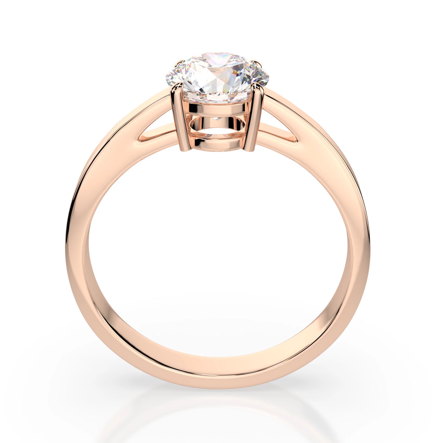 Solitaire Ring (Round), 0.7 ct — 101-10012/1(5.7)