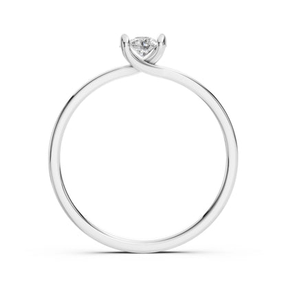 Solitaire Ring (Round), 0.2 ct — 101-10016(3.7)