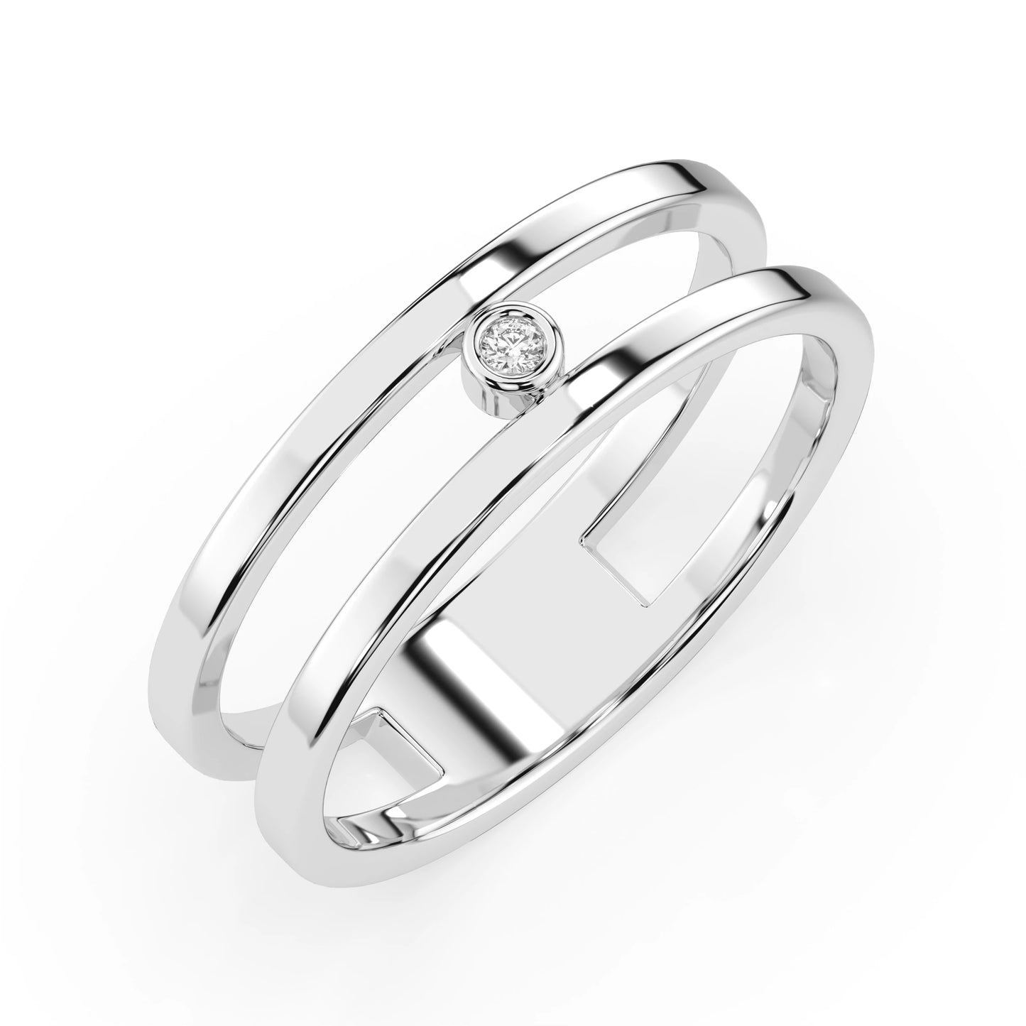 Minimalism Ring (Round), 0.02 ct — 101-10064
