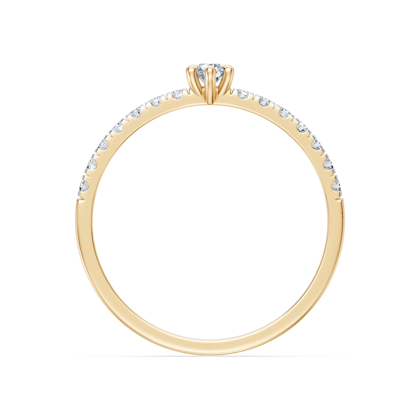 Solitaire Eternity Ring, 0.09 ct — 101-10126/3(2.8)